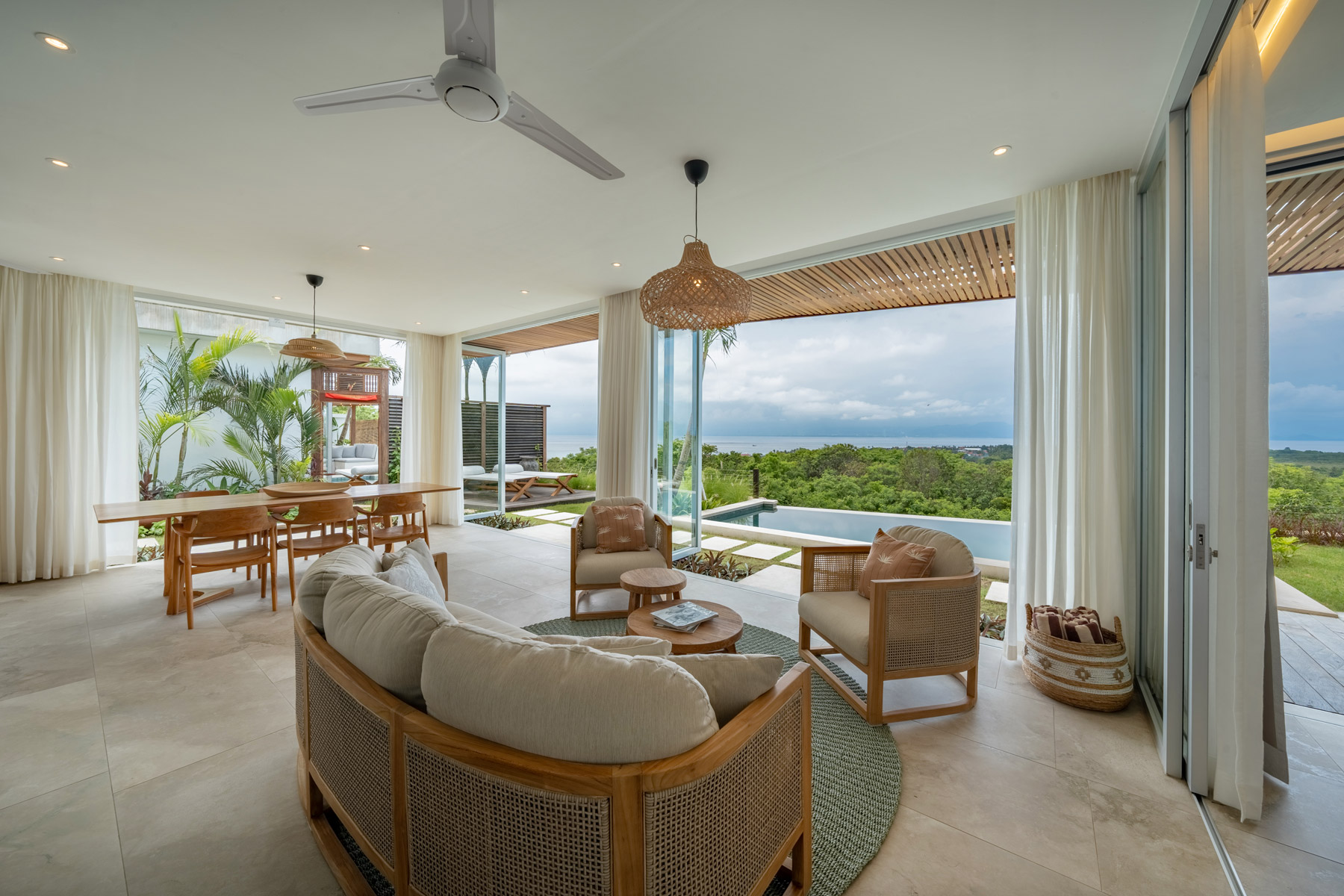 Outdoor living space at Villa Utopia Outdoor living space at Villa Utopia